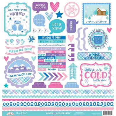 Doodlebug Winter Wonderland - This & That Sticker